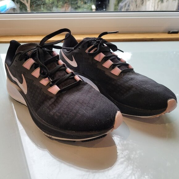 Nike Shoes - Nike Women's Air Zoom Pegasus 37 Black and Artic Pink Size 9